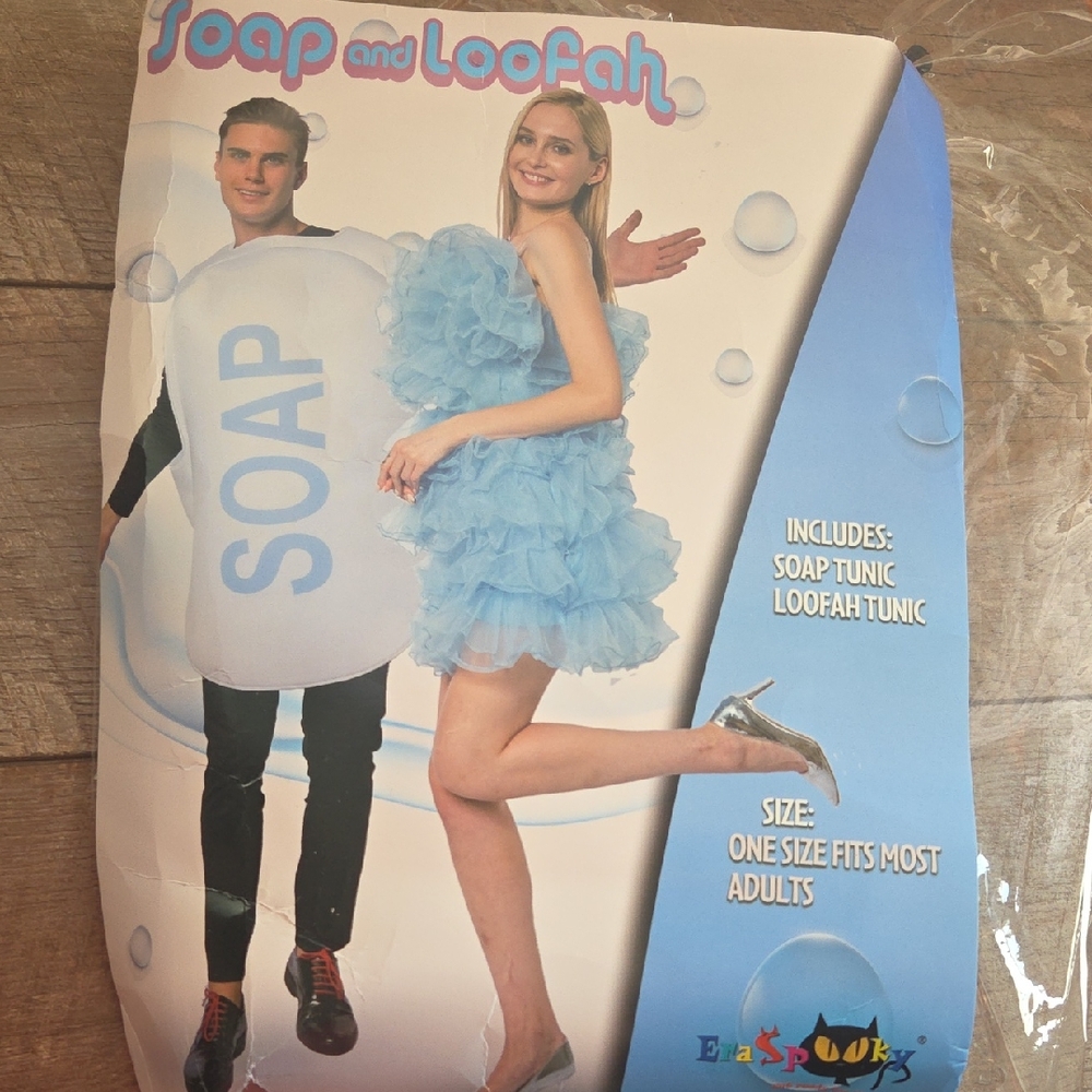 Couples Soap and Loofah  Costumes Set